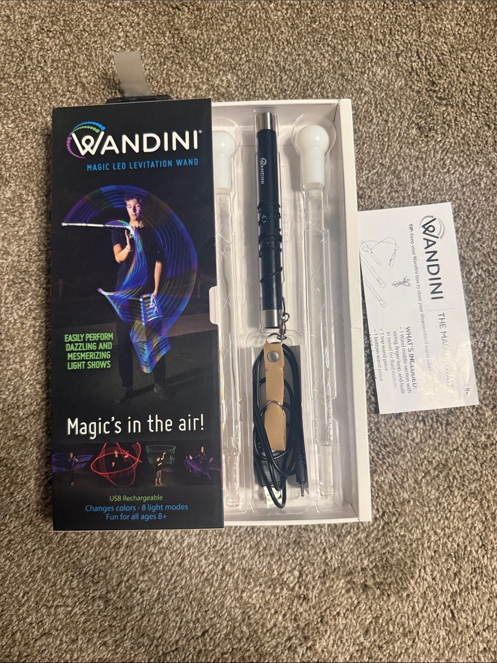 NDI Wandini LED Levitation Wand - Black and White